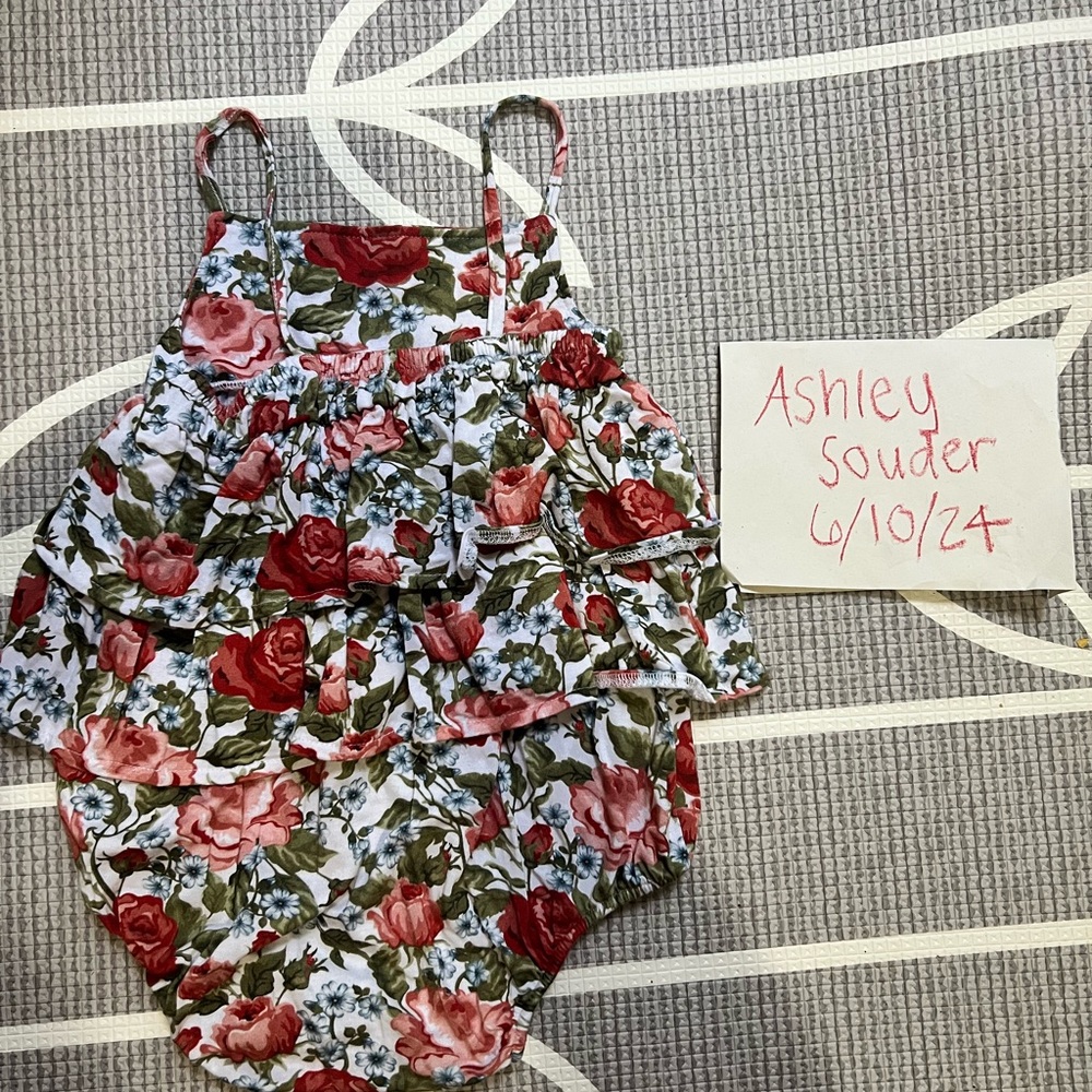 Posh peanut ruffle romper